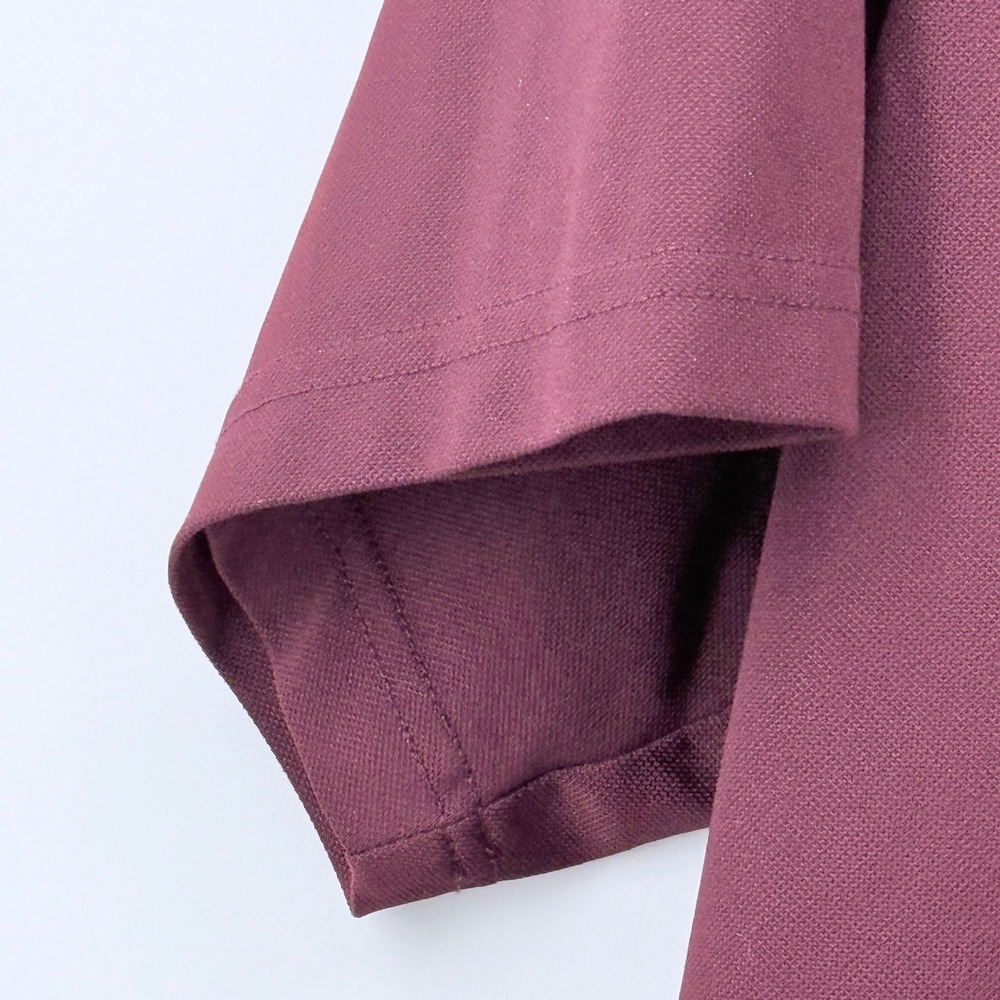 Greg Norman Tasso Elba Five Iron Play Dry Golf Polo Shirt Mens XXL Burgundy - Picture 12 of 15
